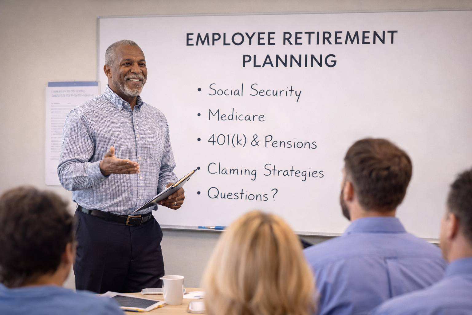 Employer retirement education seminar